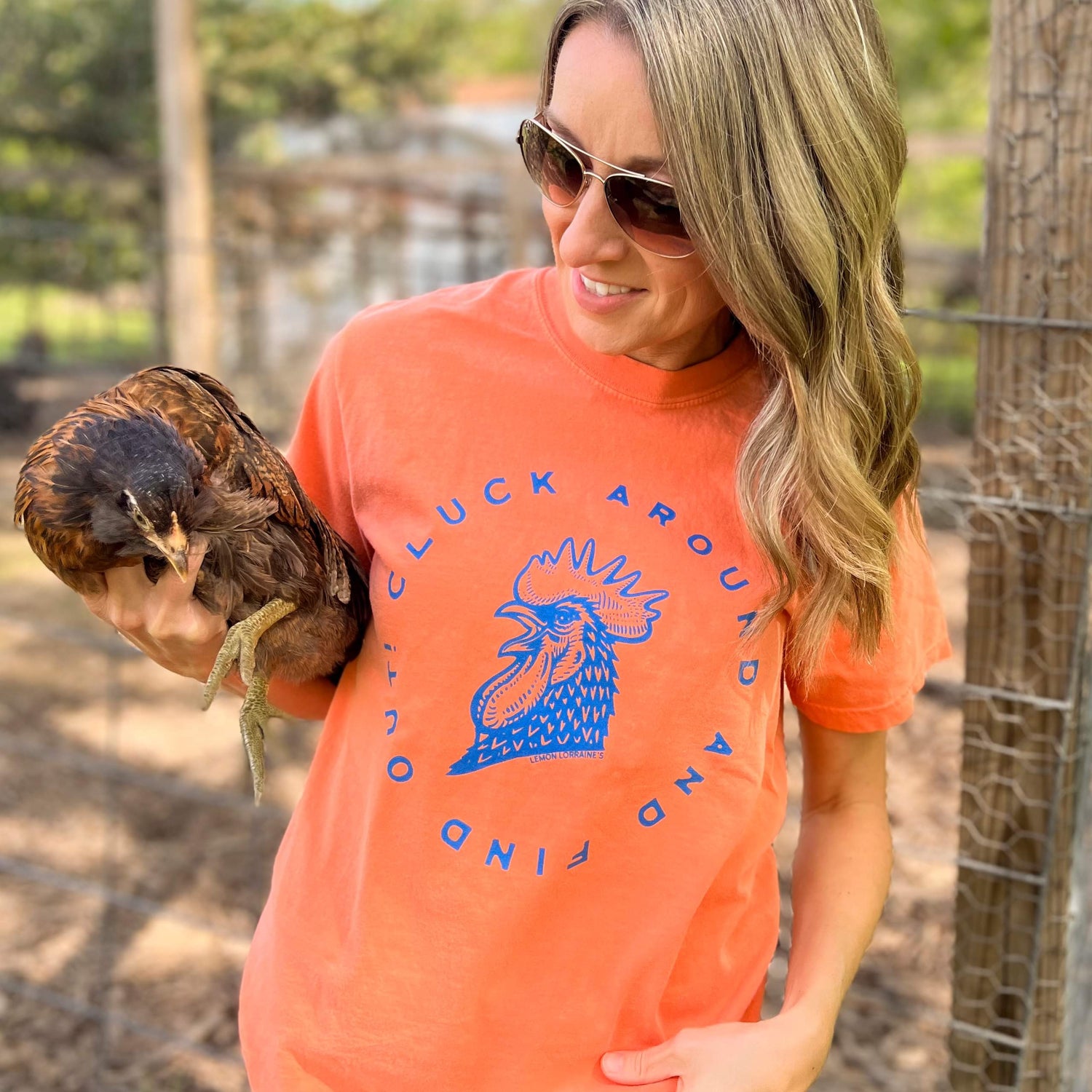CLUCK AROUND Graphic Tees