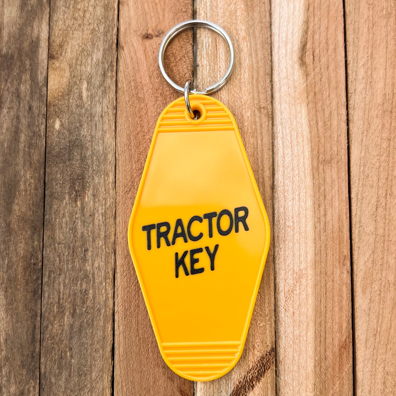 TRACTOR KEY - Gold Vintage Motel Keychains