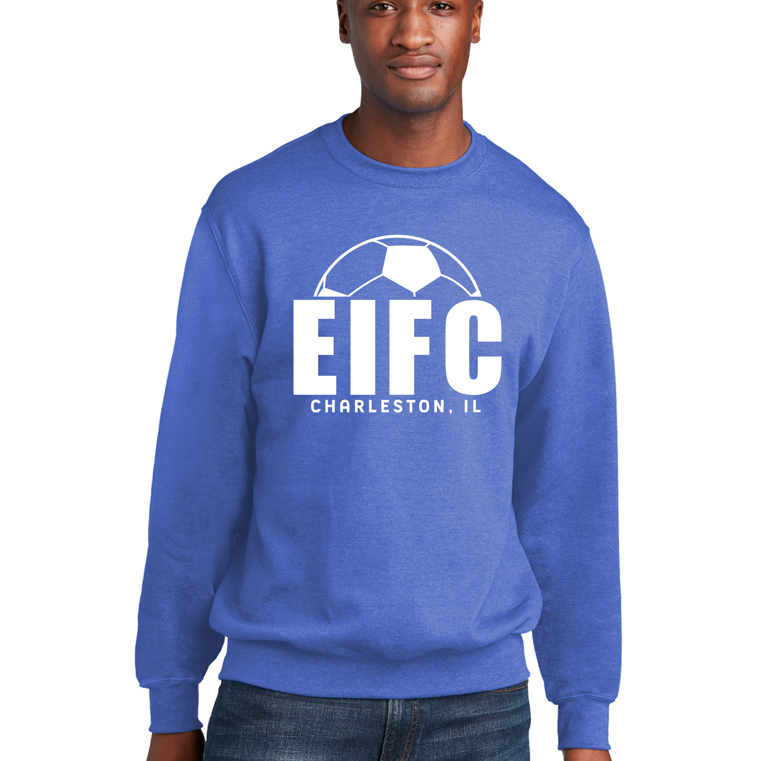ADULT EIFC SOCCER BALL Crewneck Sweatshirt