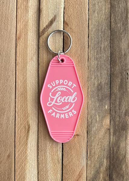 SUPPORT LOCAL FARMERS - Keychain