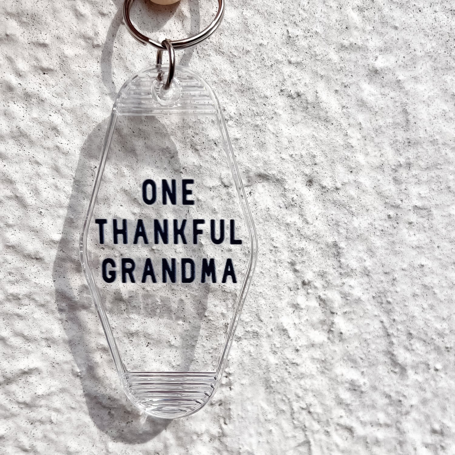 ONE THANKFUL GRANDMA- Clear Vintage Motel Keychains (Copy)