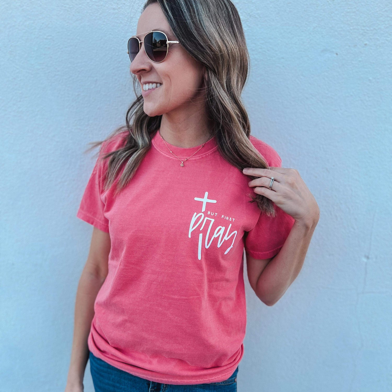 BUT FIRST PRAY - Comfort Color Tee