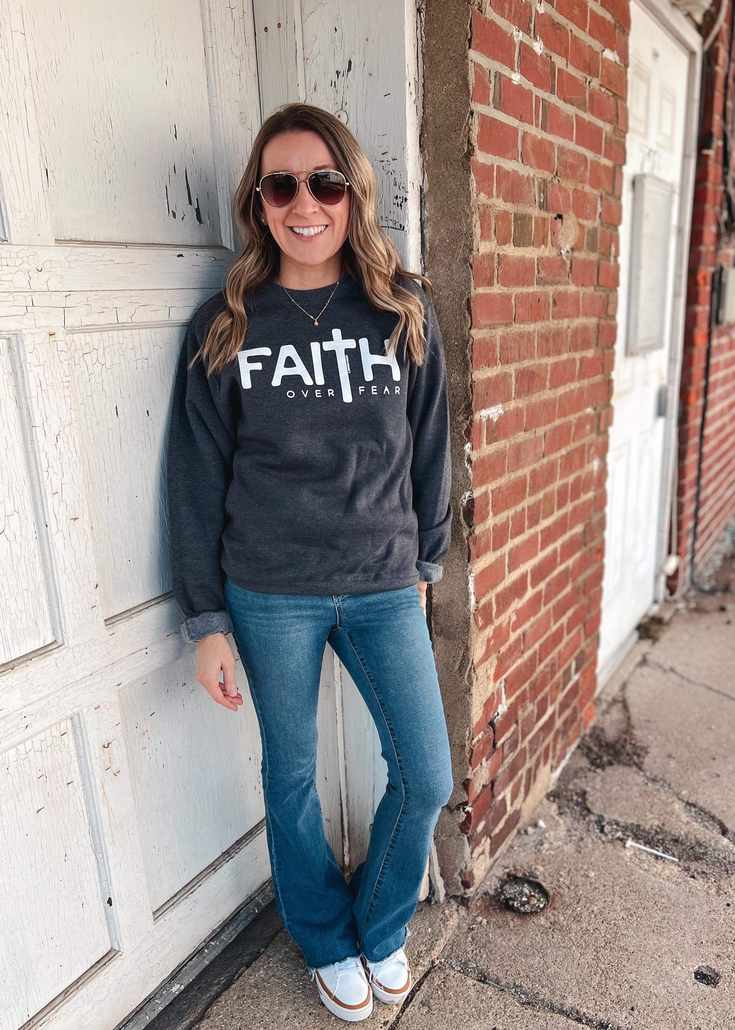 FAITH OVER FEAR - Crewneck Sweatshirt
