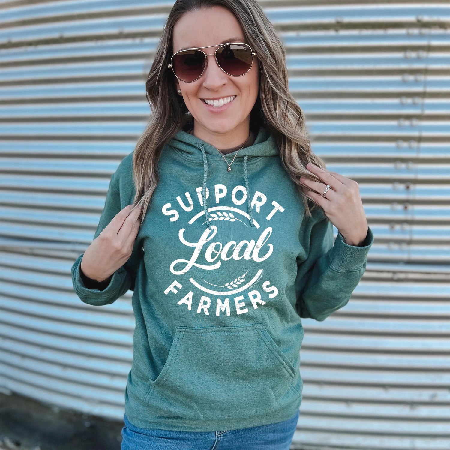 SUPPORT YOUR LOCAL FARMERS Hooded Sweatshirt