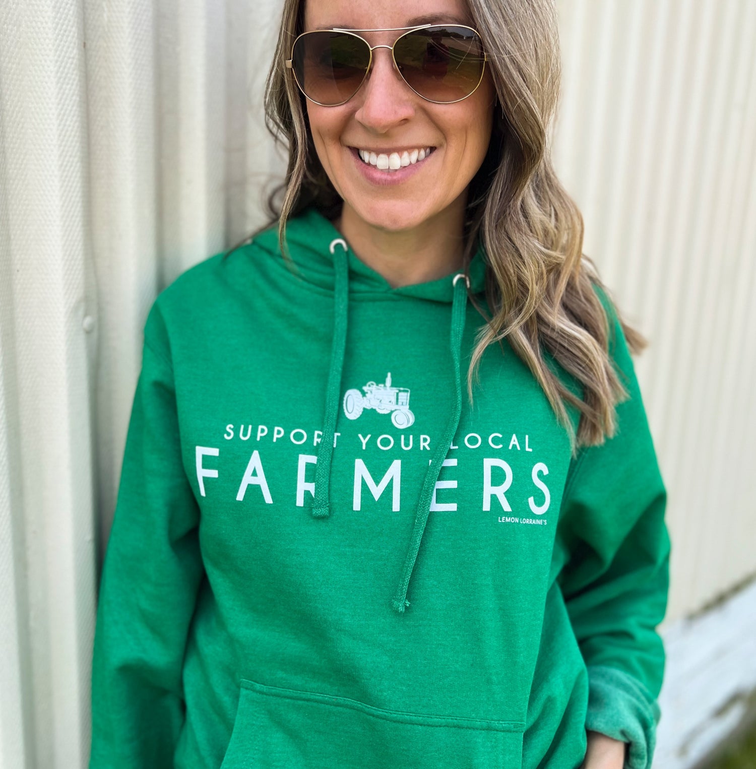 SUPPORT LOCAL FARMERS - Hooded Sweatshirt