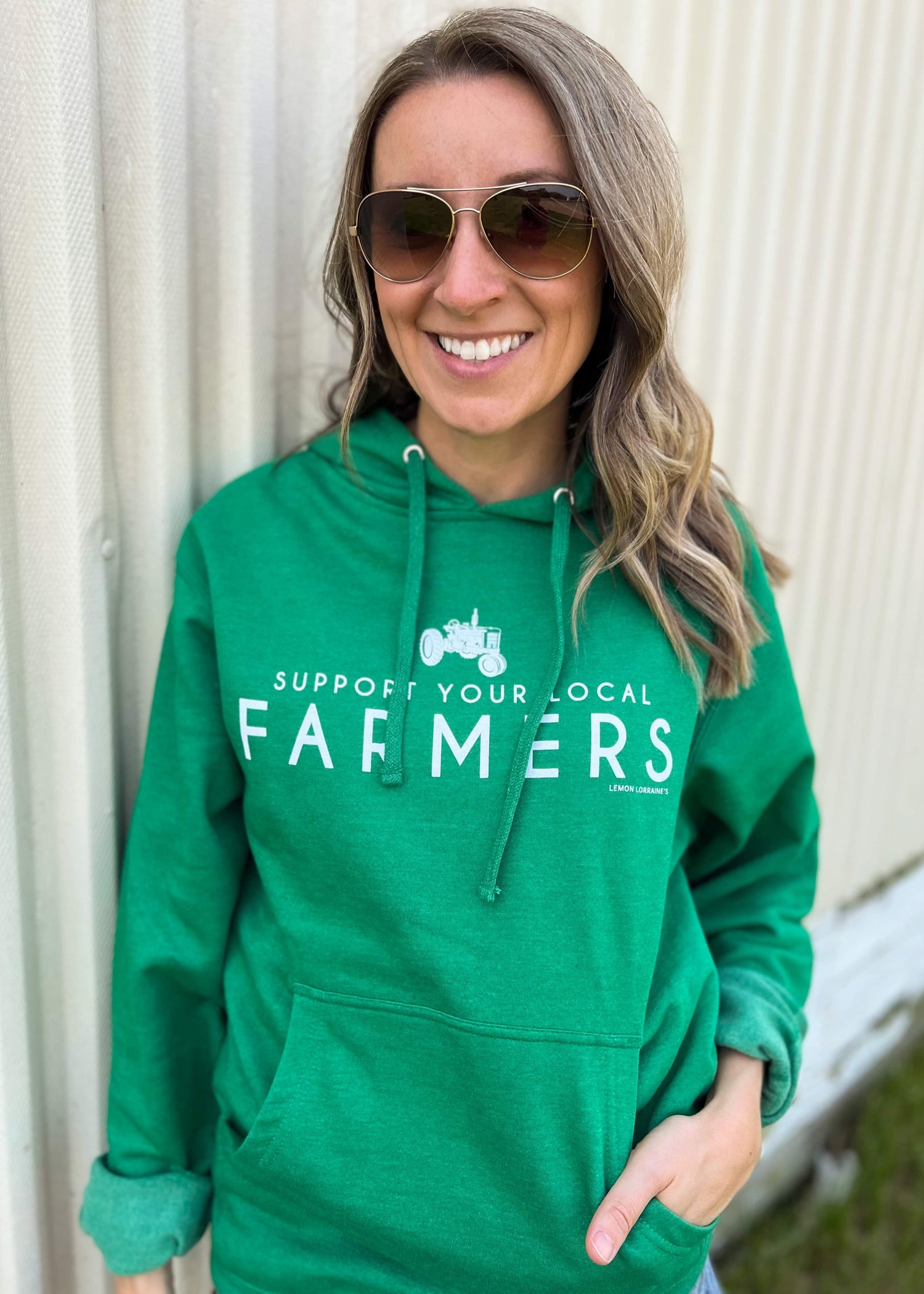 SUPPORT LOCAL FARMERS - Hooded Sweatshirt