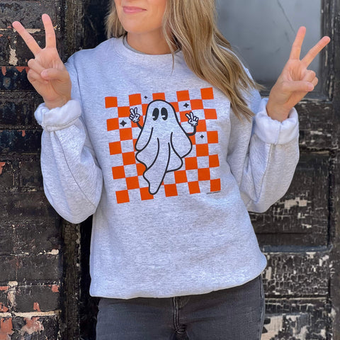 RETRO GHOST Crew Sweatshirt