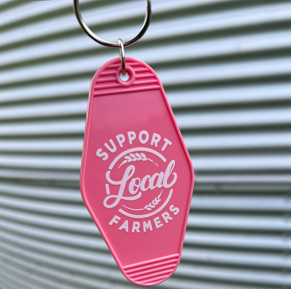 SUPPORT LOCAL FARMERS - Keychain