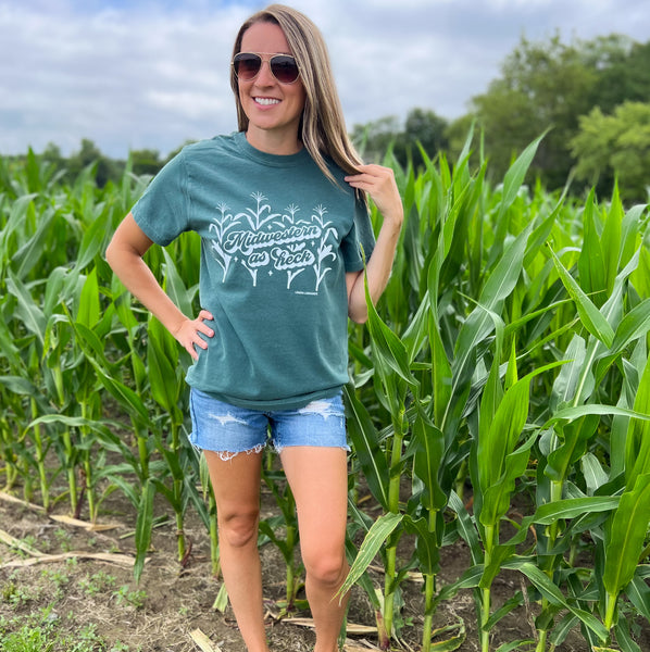MIDWESTERN AS HECK Comfort Color Graphic Tee