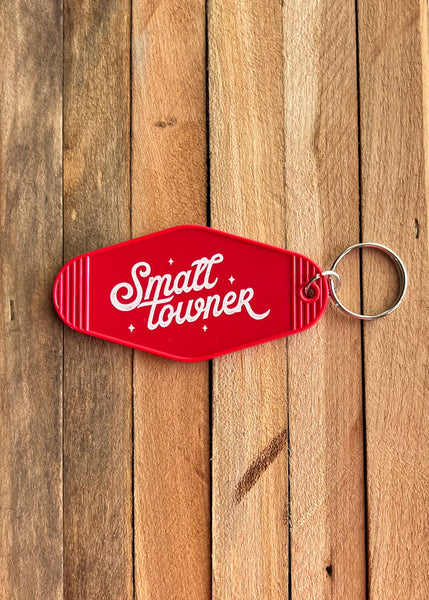 SMALL TOWNER Vintage Motel Keychain