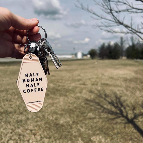HALF HUMAN HALF COFFEE Keychain