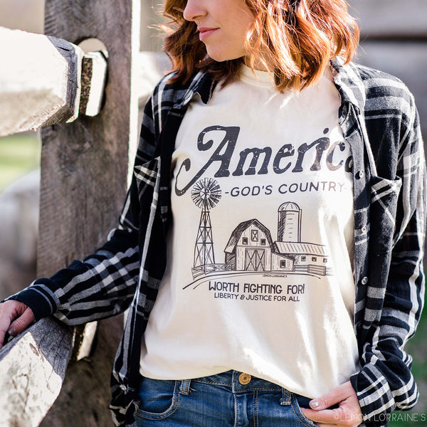 AMERICA GOD'S COUNTRY Graphic Tee
