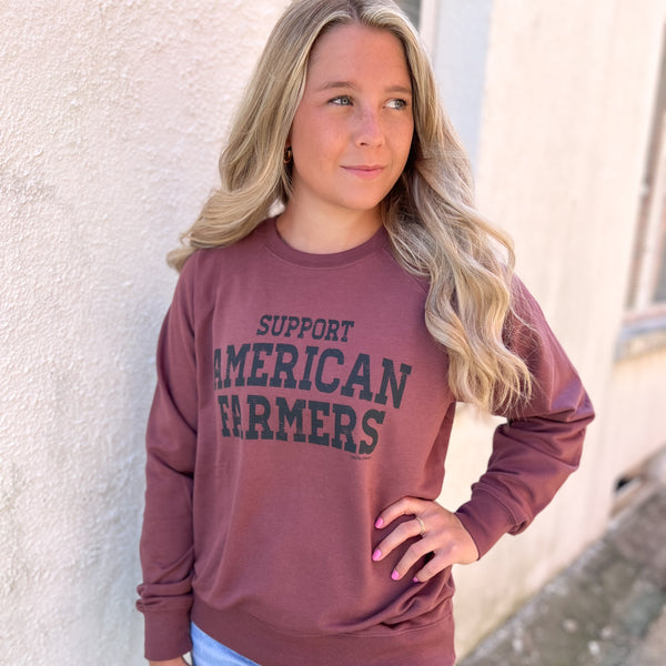 SUPPORT AMERICAN FARMERS - Crewneck Sweatshirt