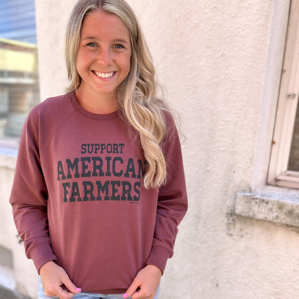 SUPPORT AMERICAN FARMERS - Crewneck Sweatshirt