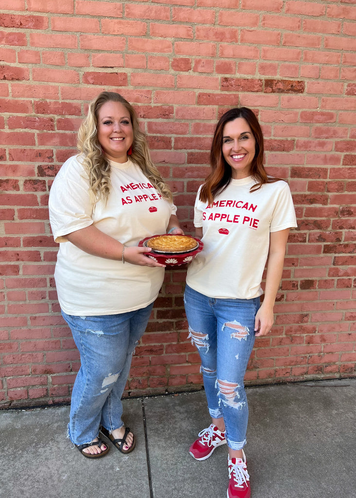 AMERICAN AS APPLE PIE Comfort Colors Graphic Tee