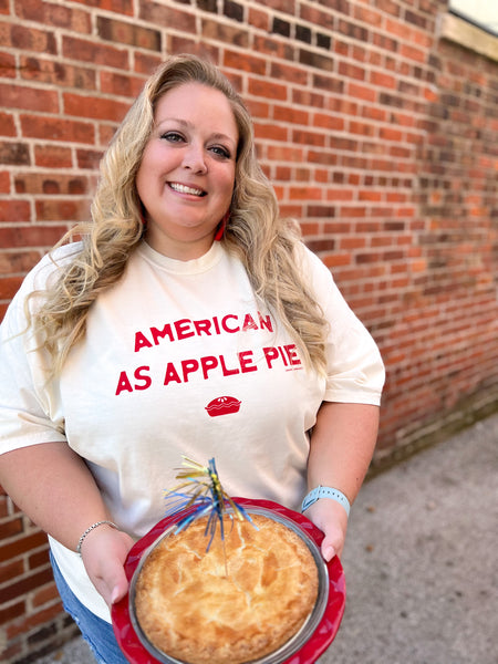 AMERICAN AS APPLE PIE graphic tee 3xl