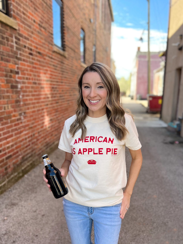 AMERICAN AS APPLE PIE Comfort Colors Graphic Tee