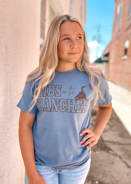 DIBS ON THE RANCHER - Comfort Wash Graphic Tee