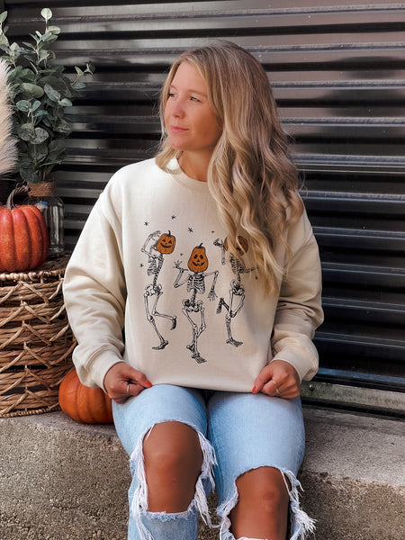 Dancing Skeletons - Crewneck Sweatshirt