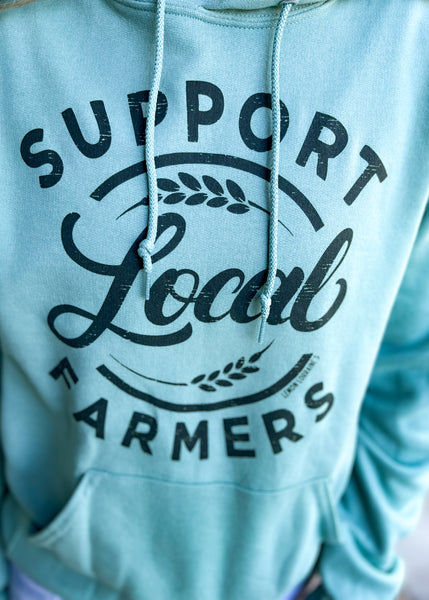 SUPPORT LOCAL FARMERS - Sage Hoodies