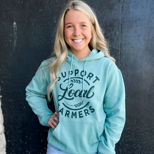 SUPPORT LOCAL FARMERS - Sage Hoodies