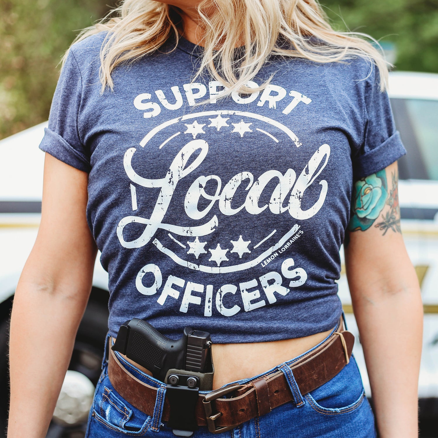 SUPPORT LOCAL OFFICERS Graphic Tee