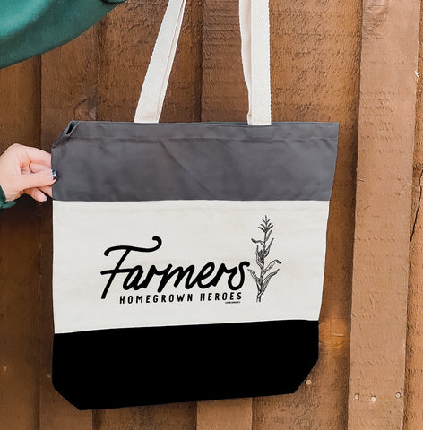 FARMERS HOMEGROWN HEROES Canvas Tote